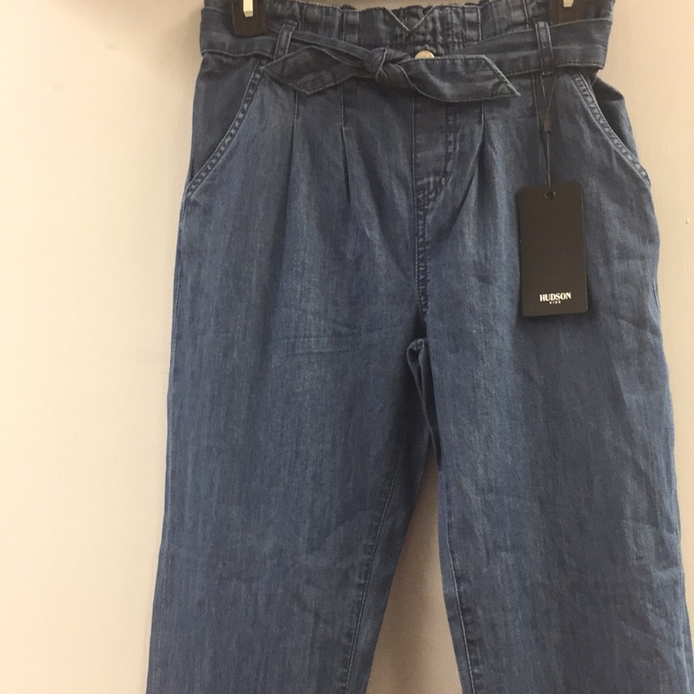 Hudson High Rise Belted Paper Bag Pants 16 (Girl)